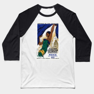 Exposition Paris 1931 France Vintage Wall Art Baseball T-Shirt